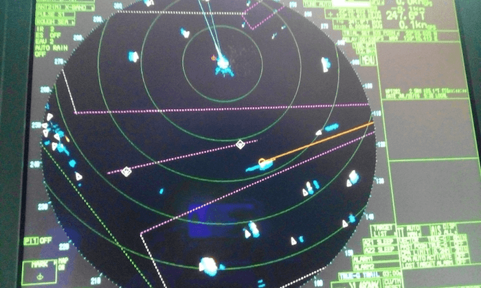 virtual aid on radar display