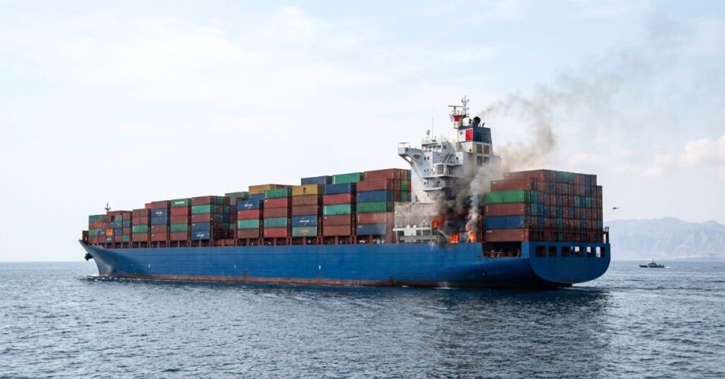 Malta-Flagged Container Ship Hit By Projectile In Strait Of Hormuz, Crew Abandons Vessel