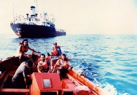 Rescue from ship