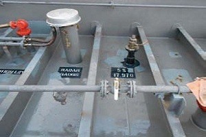 Deck fittings at spill site
