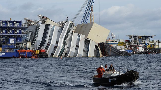 Watch: Costa Concordia Salvage Operation Time Lapse Footage