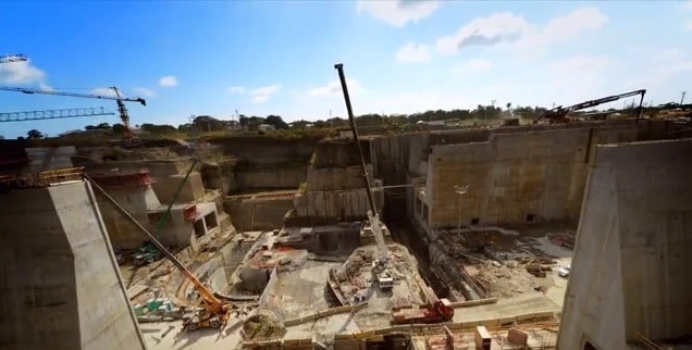 Video: Impressive Timelapse Video of the Panama Canal Expansion Project