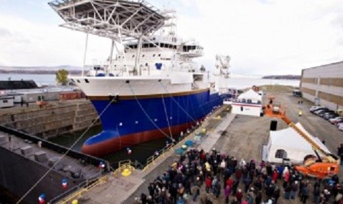 Video: Launching of Subsea Construction Vessel Cecon Pride