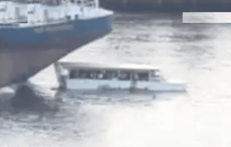 Shocking Video: Barge Crushes Tour Boat in a Fatal Accident