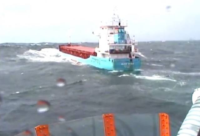 Video: Stricken Ship Battling Big Seas Off Scotland