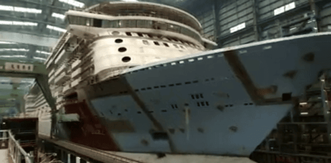 Video: Royal Caribbean’s Quantum of the Seas 60% completed