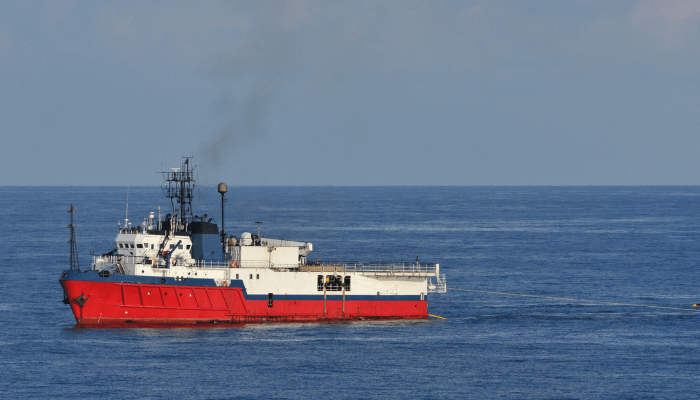 seismic operations at sea