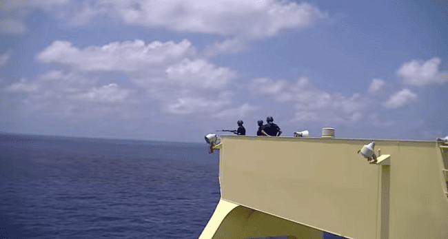Video: Procedure for Ships Transiting High Risk Area With Armed Guards