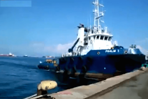 Raw Video: Ship Crashes Into Dock and Then Smashes Into Another Ship