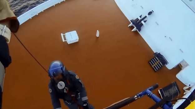 Watch: Winch Rescue Off Cruise Ship Caught On Cam