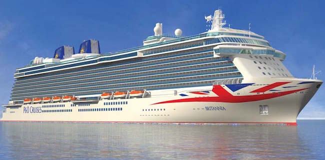 Watch: Britannia – New Flagship Of P&O Cruises Delivered