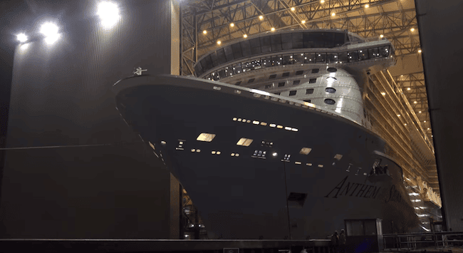 Watch: Royal Carribean’s Cruise Ship Anthem Of The Seas Float Out