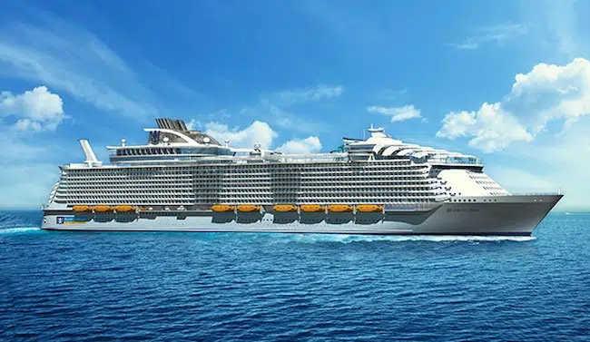Watch: World’s Largest Cruise Ship – Harmony Of The Seas Hits Water
