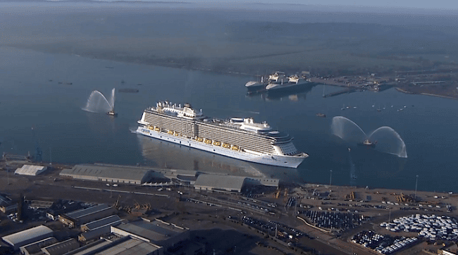 Watch: World’s Most Technologically Advanced Ship- Anthem Of The Seas At Southampton
