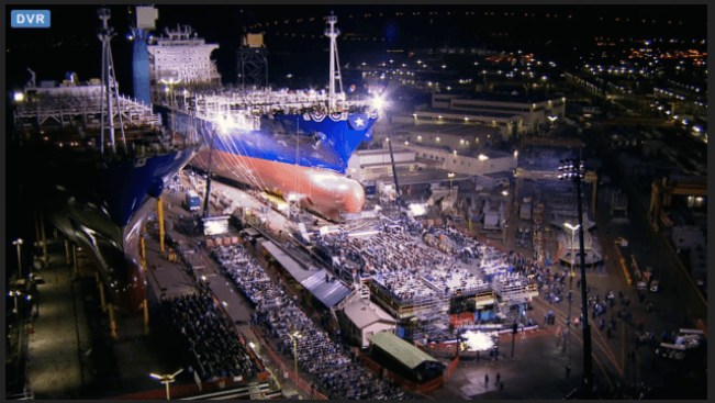 Watch: Launching of World’s First LNG Powered Containership