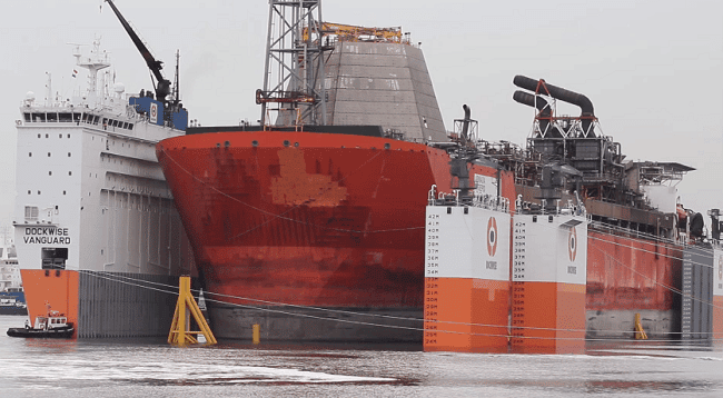 Watch: Loading of Armada Intrepid FPSO on Dockwise Vanguard