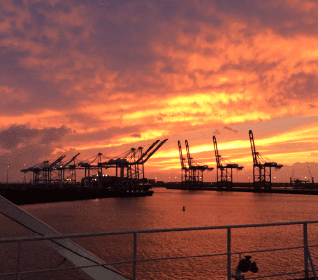 port sunset