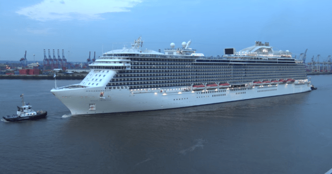 Watch: Cruise Ship Regal Princess’ Maiden Call At Hamburg