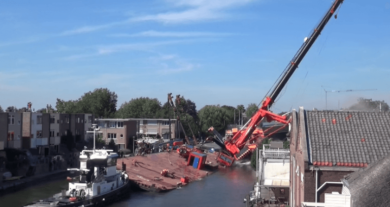 Watch: Dutch Crane Collapse Demolishes Houses, Injuring At Least 20