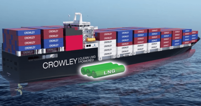 Video: Crowley Reaches Milestone With Setting Of LNG Engine In New Ship