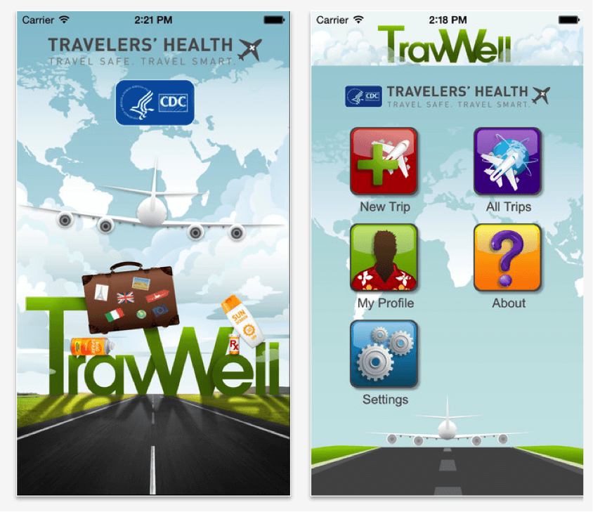 CDC TravWell App