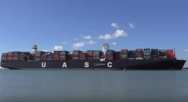 Video: UASC Announces Record Breaking Load of 18,601 TEUs On Board M.V. Al Muraykh