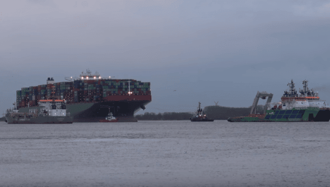 Watch: Salvage Operation of CSCL INDIAN OCEAN Refloating With 12 Tug Boats