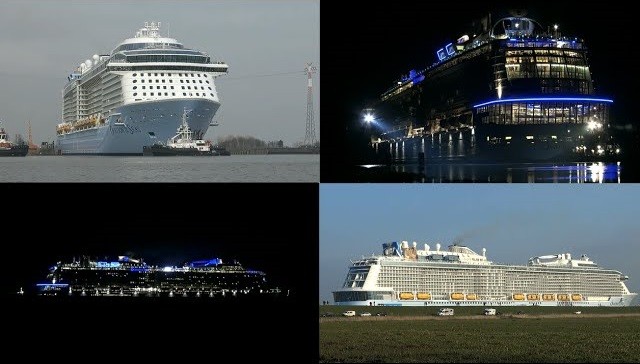 Watch: Amazing Ovation Of The Seas Ems River Conveyance (Day to Night Experience)