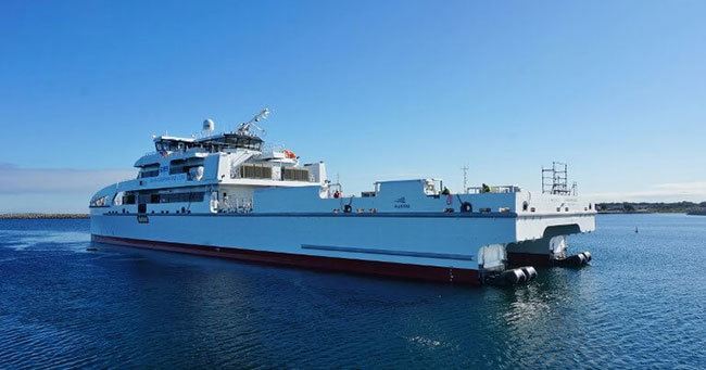 Watch: Austal Launches 70 Metre Offshore Crew Transfer Vessel