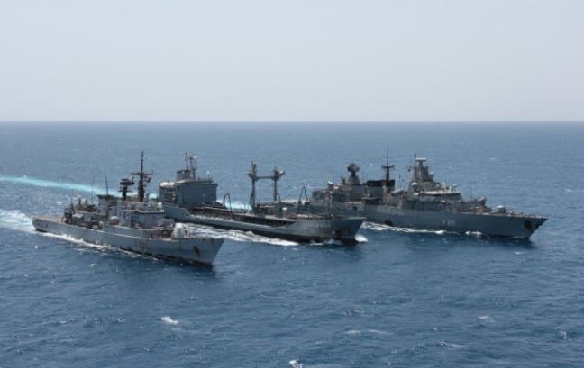 Multi-Ship Refueling Keeps Operation Atalanta Warships on Patrol off the Coast of Somalia