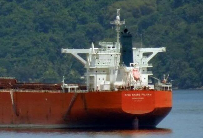 Bulk Carrier Five Stars Fujian Banned From Australia For 12 Months