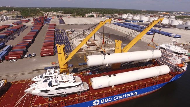 Watch: New Massive LNG Storage Tanks Arrive For Crowley’s Jacksonville Bunkering Facility