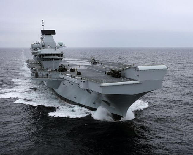 HMS Queen Elizabeth On Track For First Entry To Portsmouth