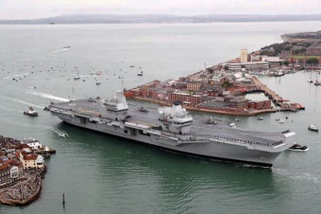 Watch: HMS Queen Elizabeth Makes Debut With First Entry To Her Home Port
