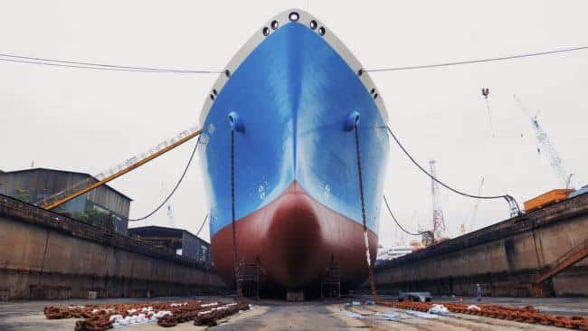 Watch: A Behind The Scenes Look Into A LNG Vessel Drydocking