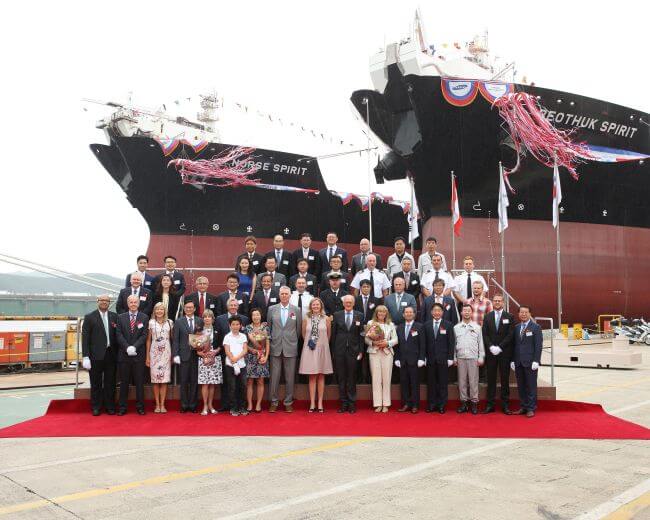 Triple Naming Ceremony Of The Heritage Class Shuttle Tankers Held