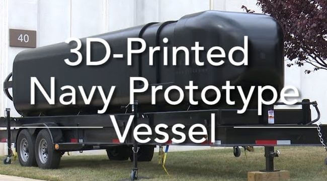 Navy 3D Printed submersible hull