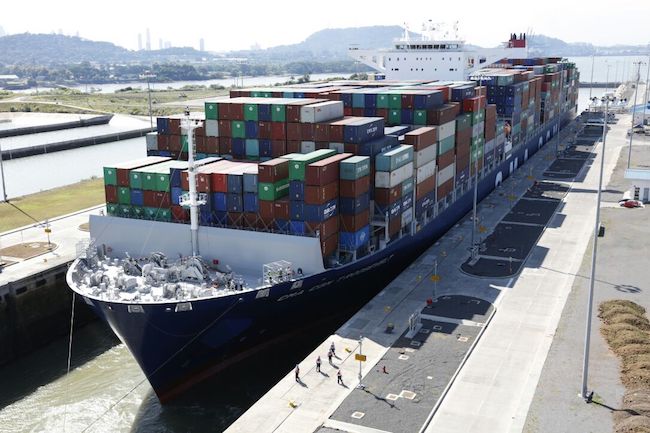 Watch: Panama Canal Welcomes Largest Capacity Container Vessel To-Date Through Expanded Locks