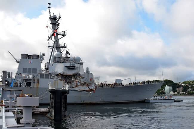 USS Fitzgerald Begins Trip To Gulf Coast For Repairs