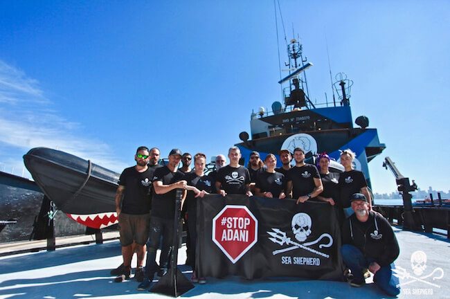 Sea Shepherd Sets Sights On Adani In Defence Of The Great Barrier Reef