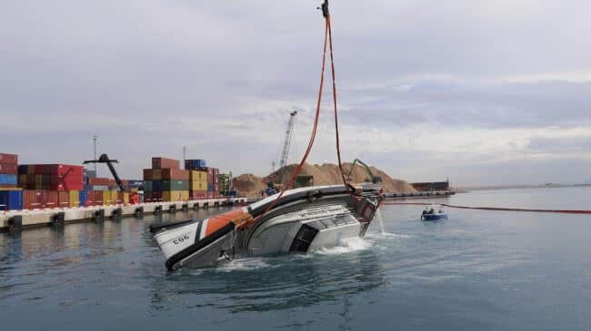 First Time Damen SAR Vessel Passes Capsize Test With Engines Running