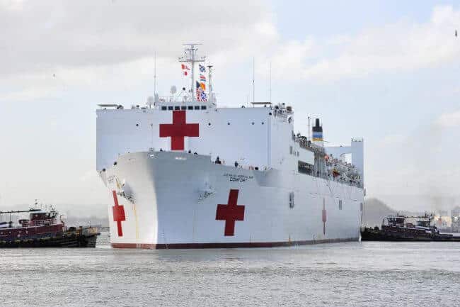 Hospital Ship Comfort Returns To Norfolk Following Disaster Relief Mission