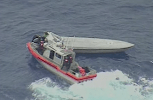 Watch: USCG Fighting New Stealthy, Fast Drug Smuggling Vessels in Pacific