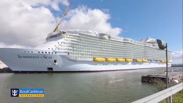 Watch: Tour Of World’s Largest Cruise Ship ‘Symphony Of The Seas’ Under Construction