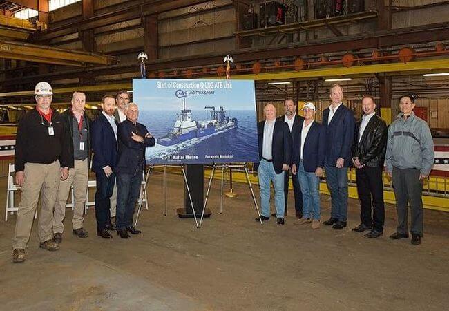 VT Halter Marine Starts Construction On America’s First Offshore LNG ATB Unit