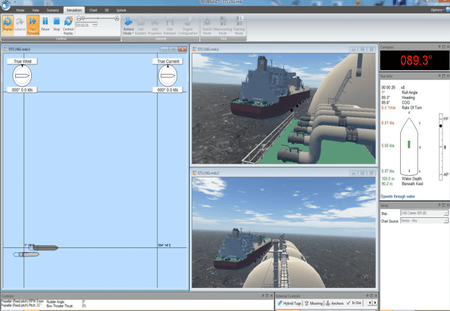 Reconstructing and simulating ship operations