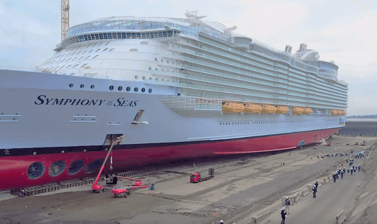 Watch: World’s Largest Cruise Ship ‘Symphony Of The Seas’ In Dry Dock