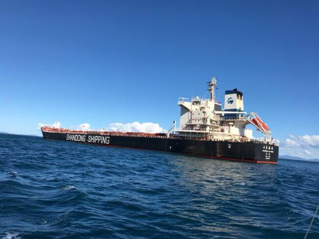 bulk carrier hong kong flagged MV Shandong Hai Wang