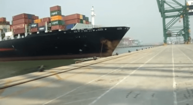 Watch: CMA CGM Container Ship Hits Jetty At JNPT, Causes Damage