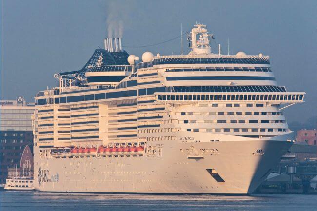 MSC cruise Preziosa in Kiel